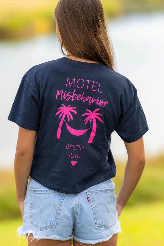 Motel Misbehavior Crop T-Shirt