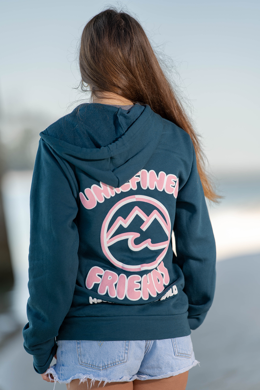 Pink Pine Campsite Zip Hoodie